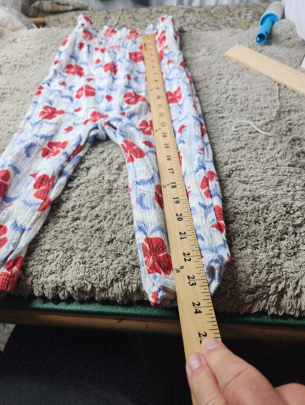 Carter's Just One You Baby Girls' Floral Jumpsuit - White/Red 18M
